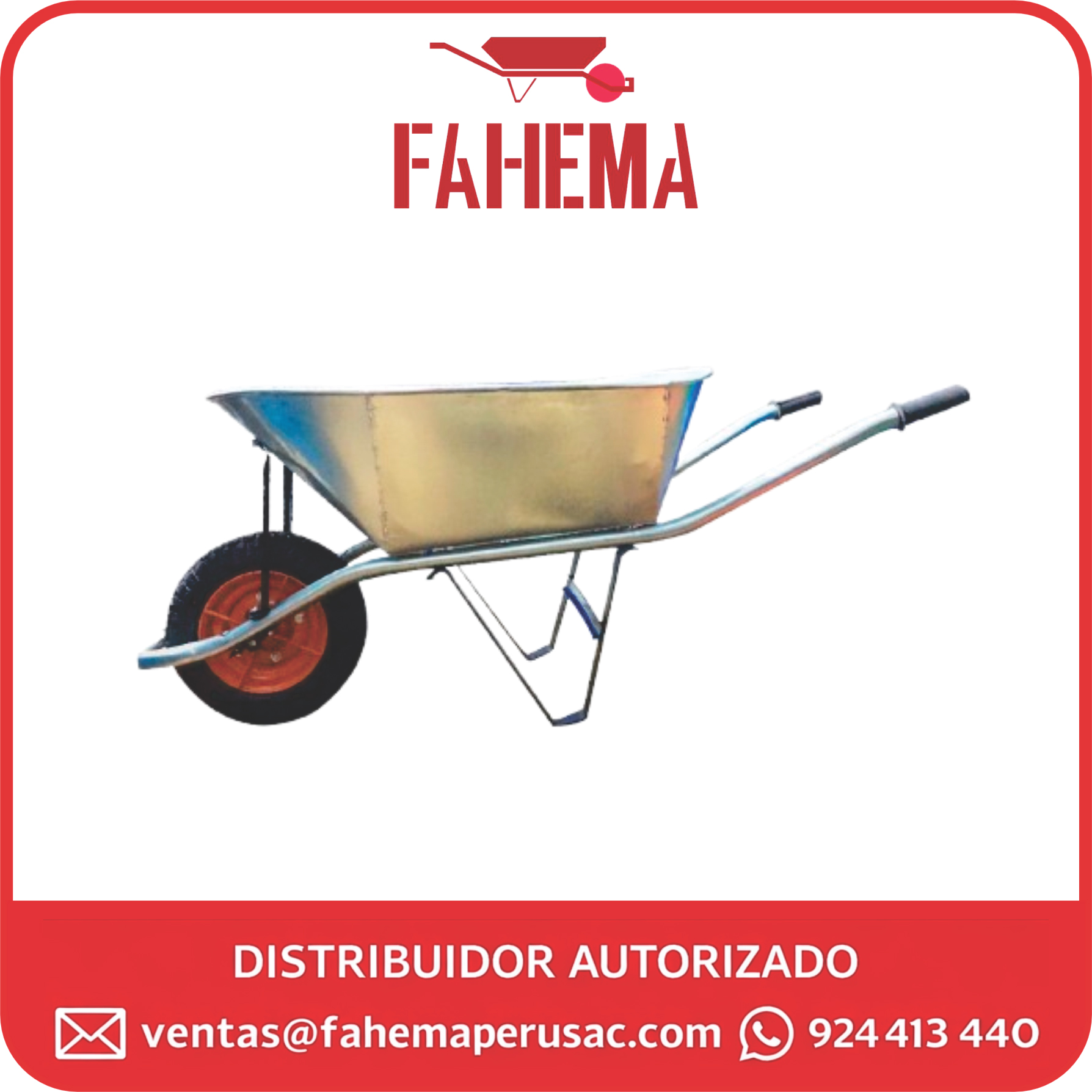 Carretilla Galvanizada Soldada Liviana