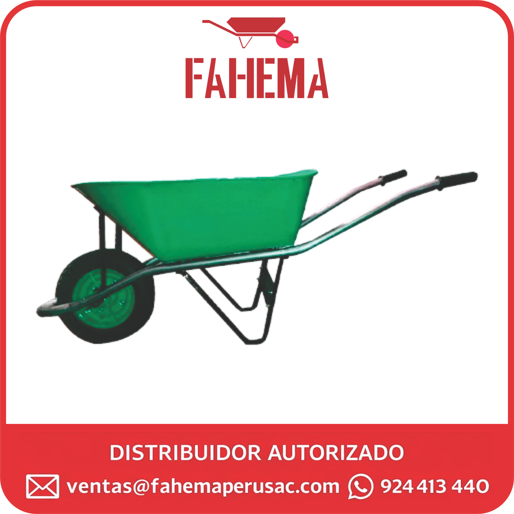Carretilla Soldada Color Verde